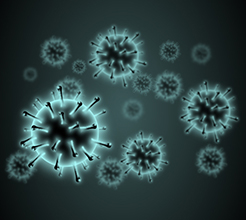 インフルエンザウィルスのイメージ